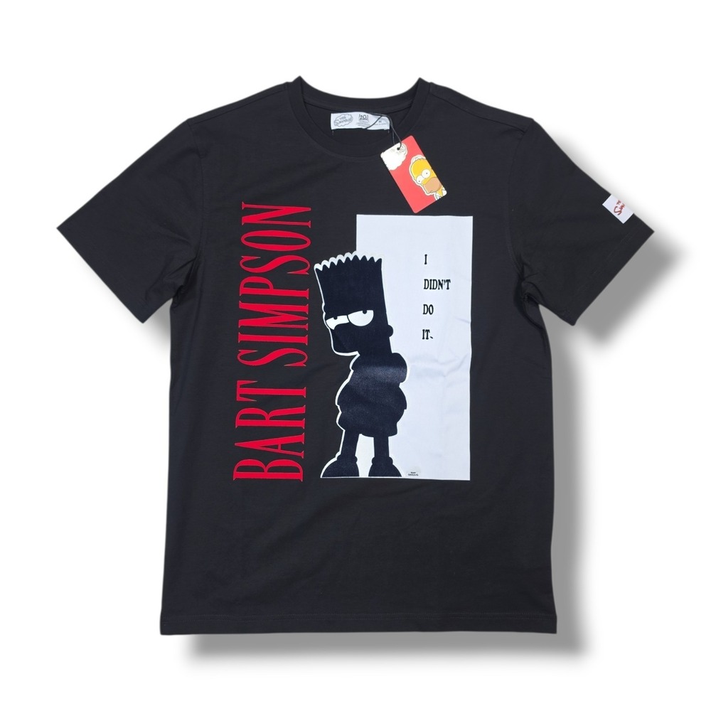 The Simpsons Freeze Max Bart The World Is Yours T-Shirt Black Size M NWT